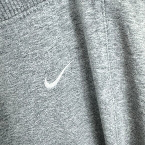 Nike Y2K Cotton Gray Straight Leg Drawstring Lightweight Sweatpants Womens Sz L - Picture 4 of 7
